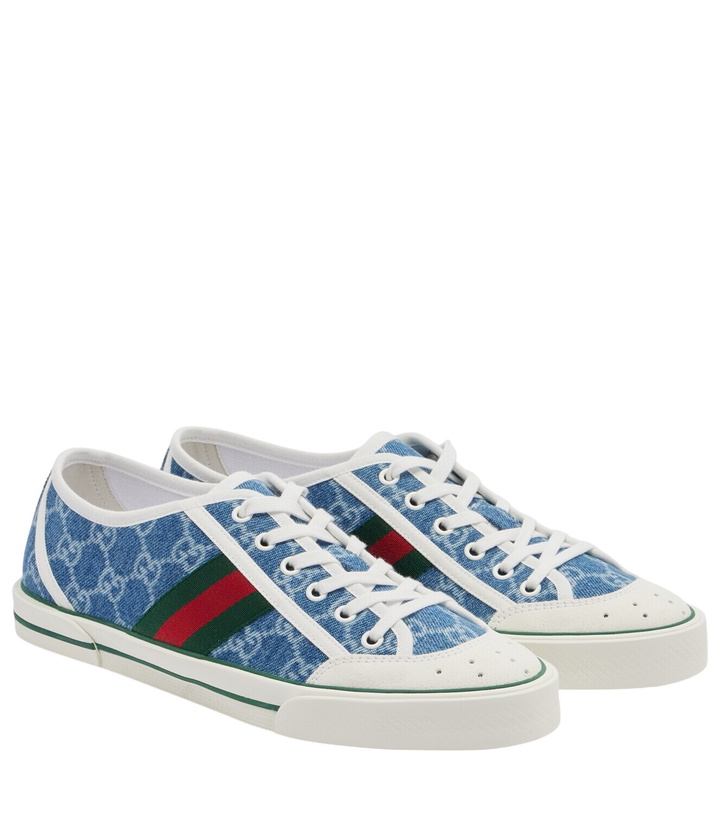 Photo: Gucci Gucci Tennis 1977 GG denim sneakers
