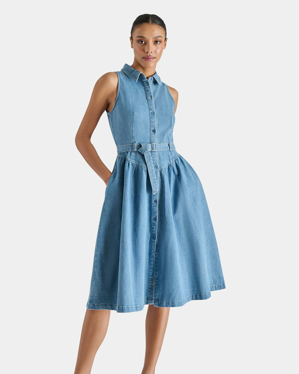 Steve Madden Mary Dress in Denim