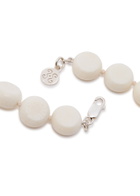 Sapir Bachar Carved Coral Sterling Silver Necklace - White - One Size