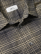 Mr P. - Checked Cotton-Flannel Shirt - Gray