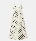 Zimmermann Polka-dot linen midi dress