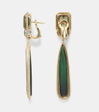 Marina B Quarta 18kt gold earrings with diamonds and gemstones