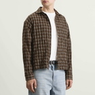Ronning Men's Japanese Shirt in Brown Check