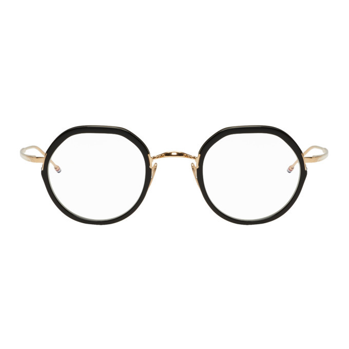 KAZUTHOM BROWNE TBX911 メガネ ブラック ゴールド Thom Browne Black and Gold TBX911 Glasses Thom Browne