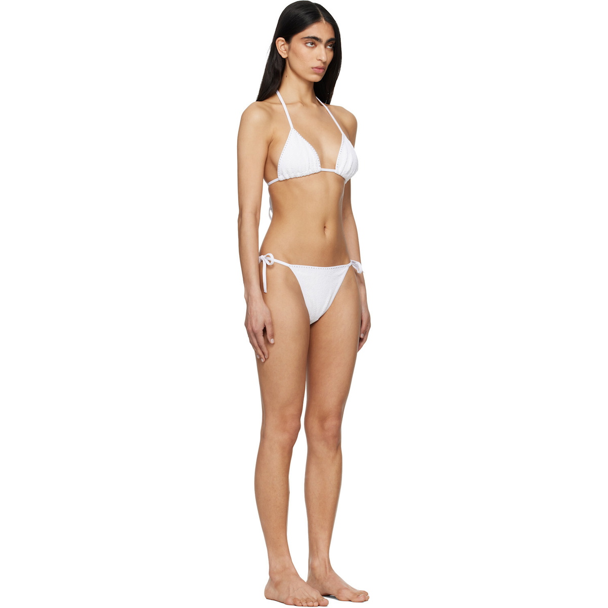 Hunza G White Gina Swarovski Bikini