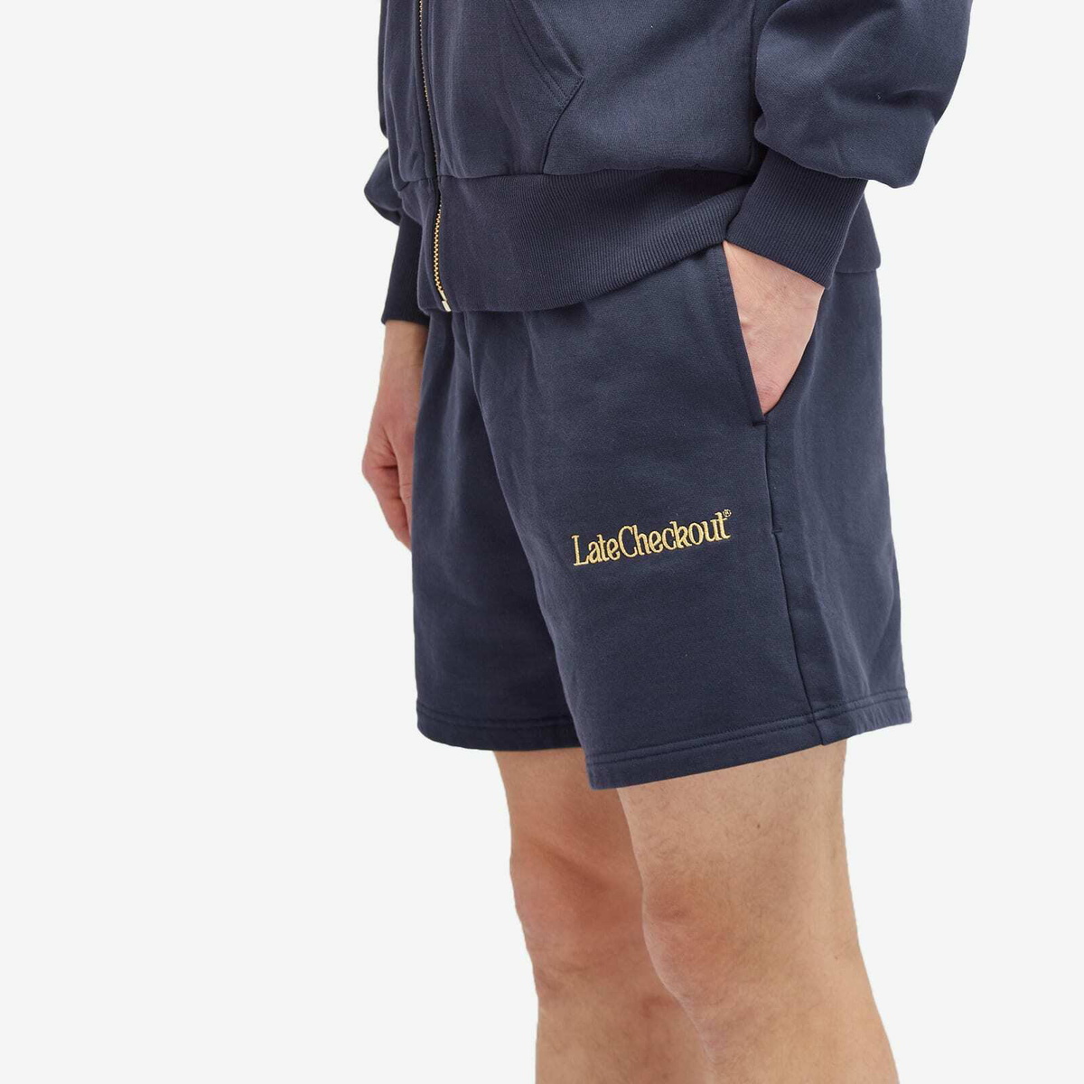 Late Checkout Men's Logo Shorts in Blue