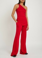 Rick Owens Lilies Bias Fine-knit Trousers Red