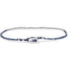 Mikia - Beaded Cord Bracelet - Silver