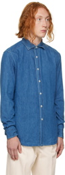 ZEGNA Blue Denim Shirt