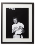 Sonic Editions - Framed 1963 Muhammad Ali Training in London Print, 16&quot; x 20&quot;