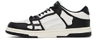 AMIRI Black & White Skel Top Low Sneakers