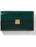 TOM FORD - Croc-Effect Leather Pouch