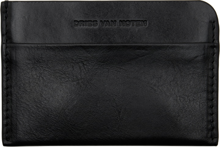 Photo: Dries Van Noten Black Leather Card Holder