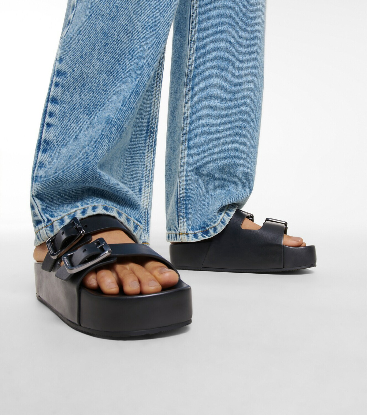 Balenciaga Mallorca Slides New BALENCIAGA Mallorca Transparent Buckle Plastic PVC Slide  main image 3