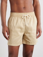 Frescobol Carioca - Rio Straight-Leg Linen Blend Swim Short - Neutrals