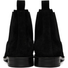 BOSS Black Suede Elasticated Panels Chelsea Boots