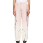 Off-White Pink Garment Dye Slouchy Track Pants