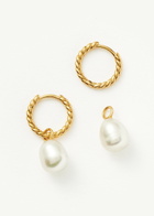 Missoma Pearl 18ct Gold Plated Vermeil Drop Earrings - One Size