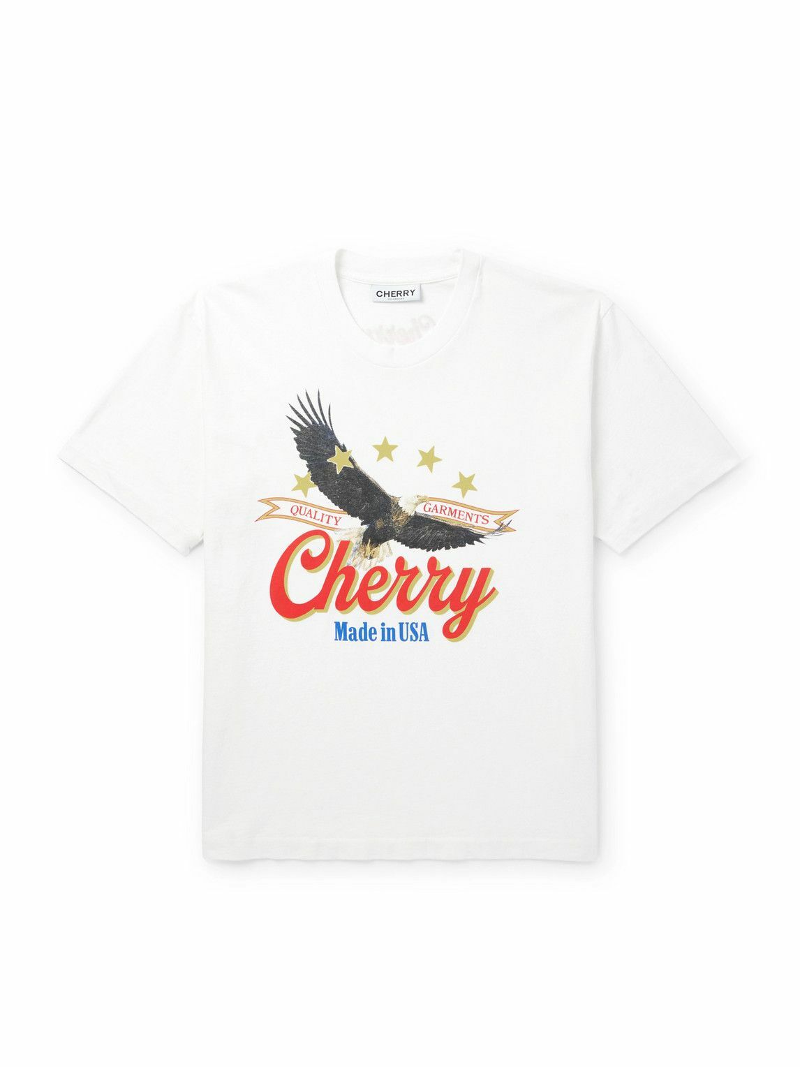CHERRY LOS ANGELES ★ ロゴプリント Tシャツ Cherry Los Angeles - Logo-Print Cotton-Jersey T-Shirt - Gray