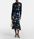 Erdem Floral midi skirt