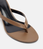 JUDE Rooty leather thong sandals