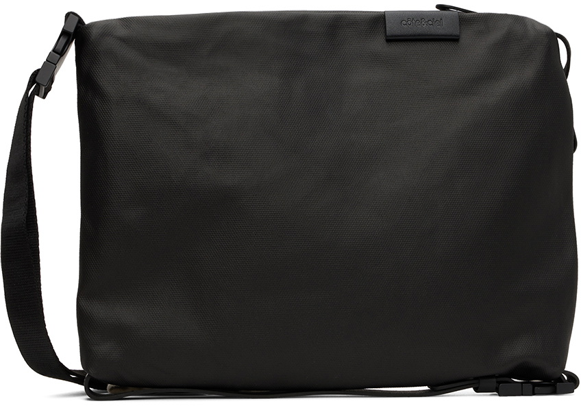Côte&Ciel Black Inn Medium Coated Canvas Bag