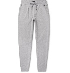 Hanro - Slim-Fit Tapered Mélange Stretch-Cotton Jersey Sweatpants - Men - Gray
