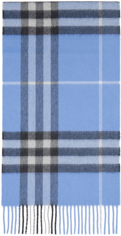 Photo: Burberry Blue 'The Classic Check' Scarf