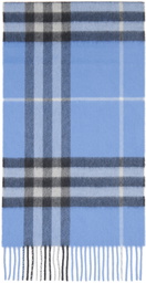 Burberry Blue 'The Classic Check' Scarf