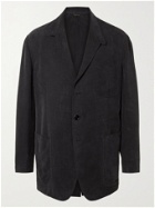 GIORGIO ARMANI - Unstructured Herringbone-Jacquard Suit Jacket - Blue - IT 46