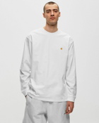 Carhartt Wip Longsleeve Chase T Shirt White - Mens - Longsleeves