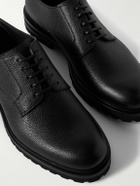 Dolce&Gabbana - Pebble-Grain Leather Derby Shoes - Black