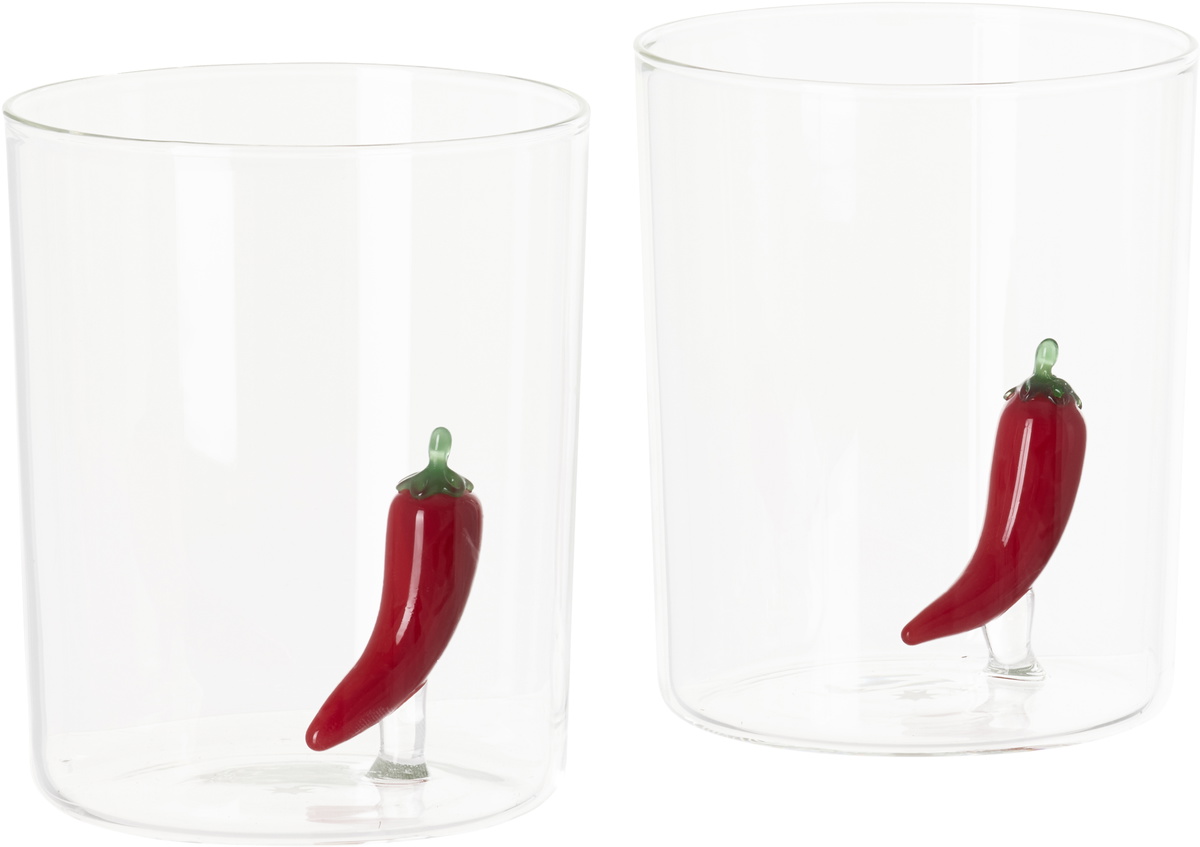 Maison Balzac Red Chilli Gobelets Set