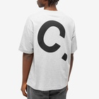 A.P.C. Men's Cory All Over Logo T-Shirt in Heather Grey