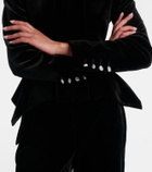 Roland Mouret Peplum velvet jacket