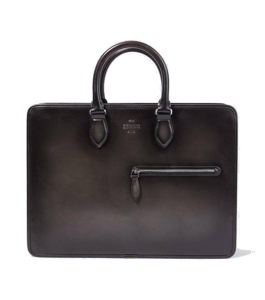 Berluti - 3 Nuits Neo Scritto Venezia Leather Briefcase Berluti Berluti - 3 Nuits Neo Scritto Venezia Leather Briefcase Berluti