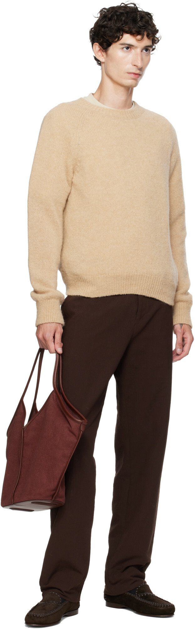 HEREU Brown Sastre Suede Loafers