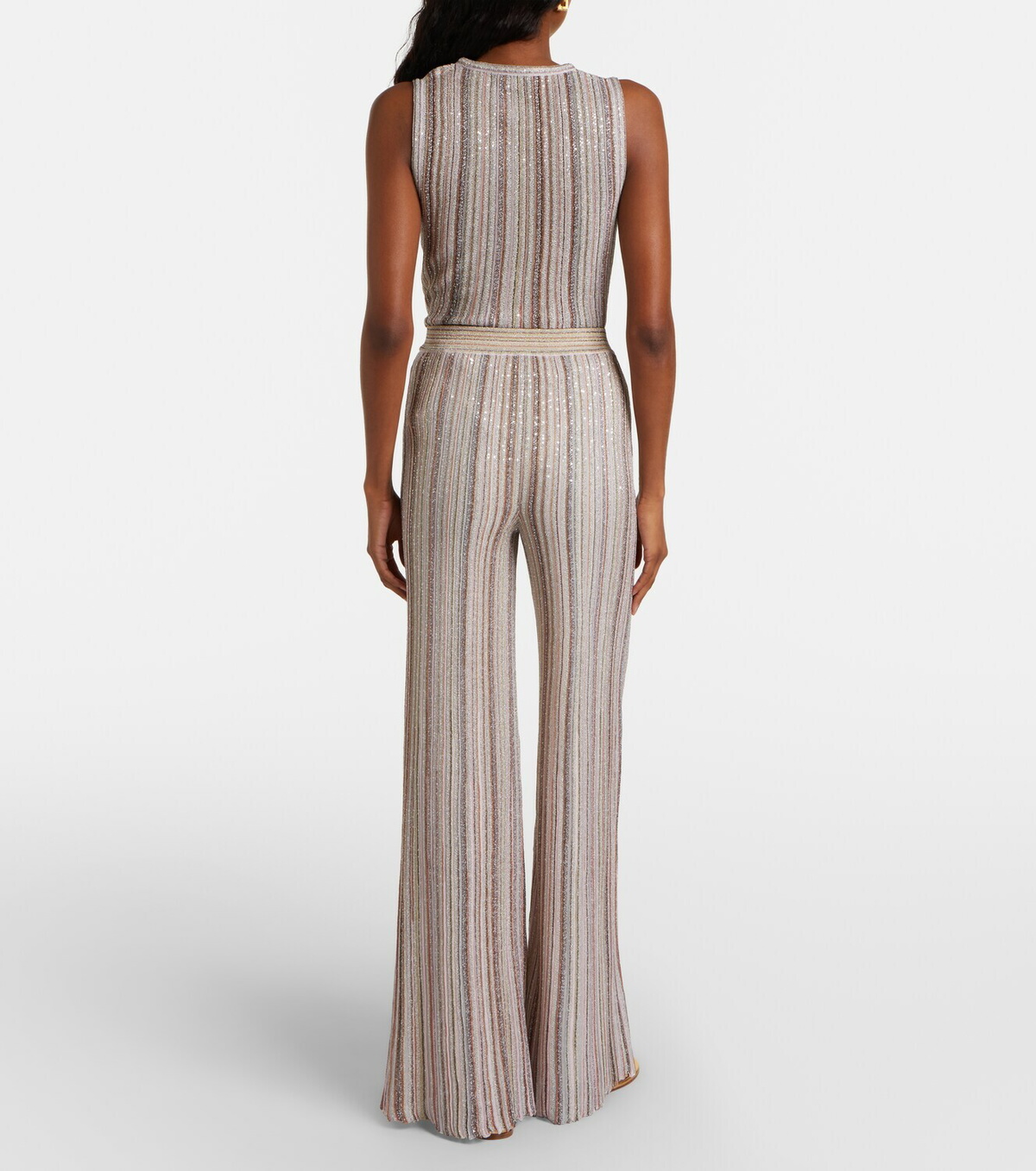 Missoni Striped lamé wide-leg pants