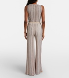 Missoni Striped lamé wide-leg pants