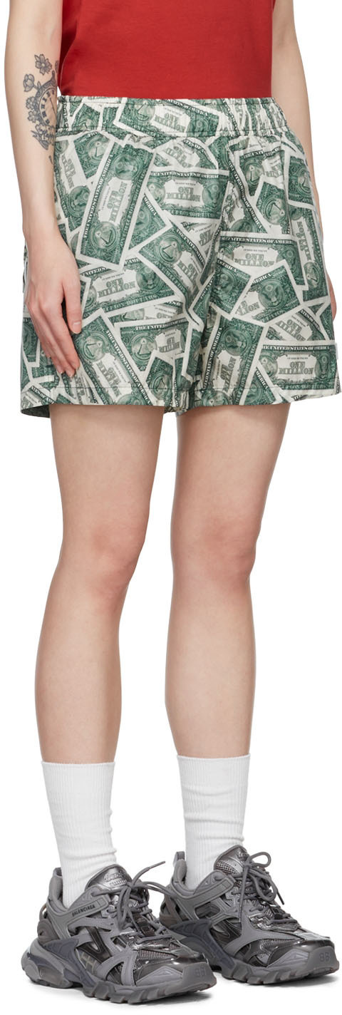 VETEMENTS Green Million Dollar Swim Shorts Vetements