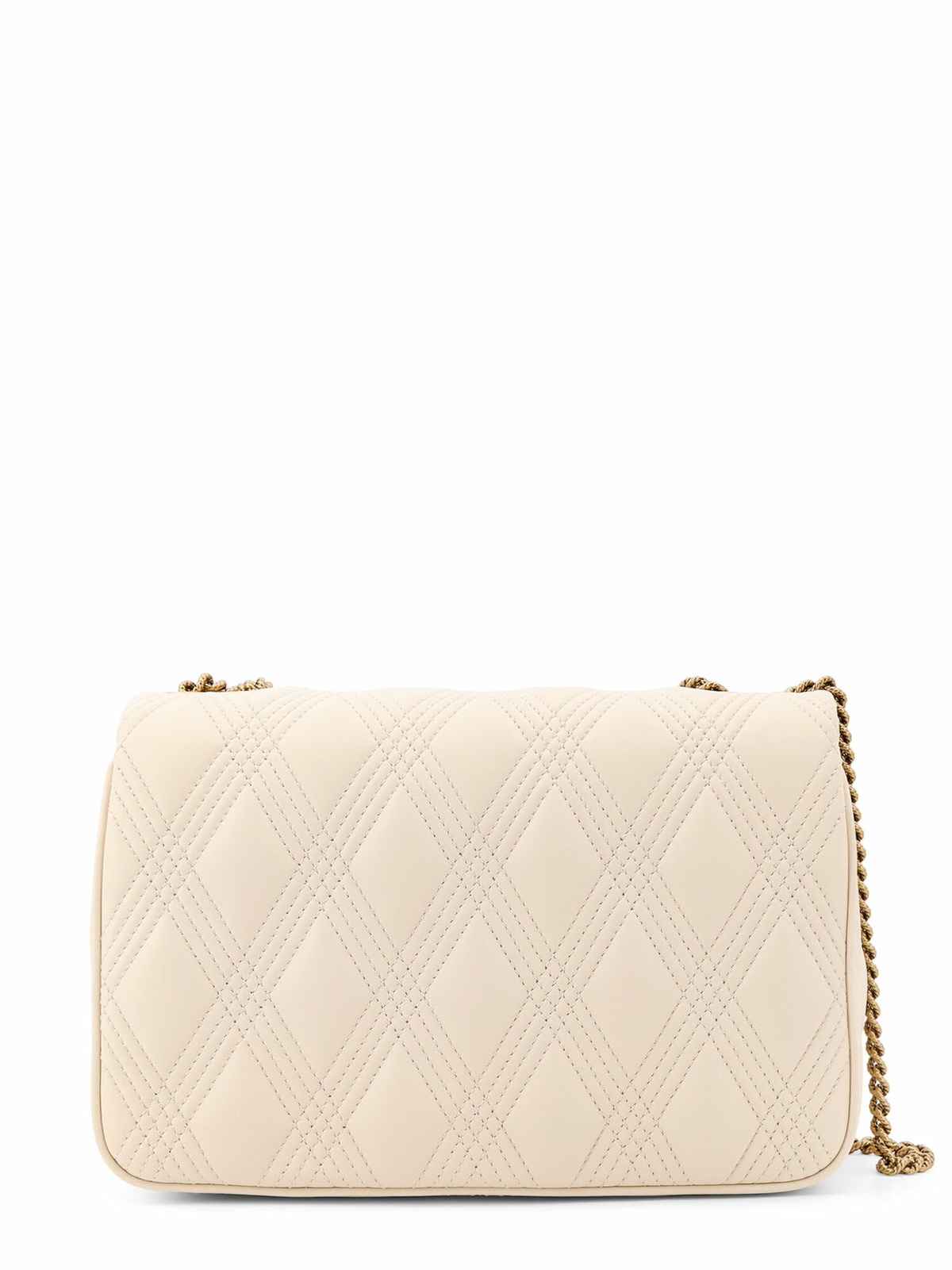 Valentino Garavani Ivory Nappa Leather Large Quiltie 67 Shoulder Bag ...