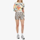 P.E Nation Women's Pursuit Bike Short in Leopard Active