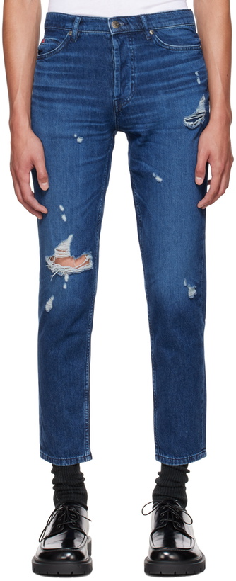 Photo: Hugo Blue Distressed Jeans