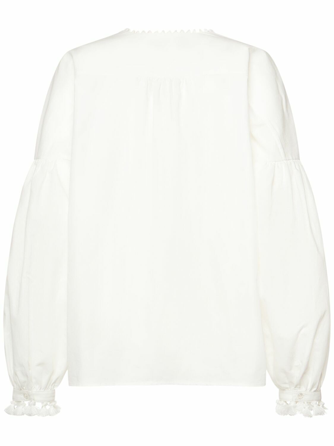 WEEKEND MAX MARA Radica Embroidered Cotton & Linen Shirt Weekend Max Mara