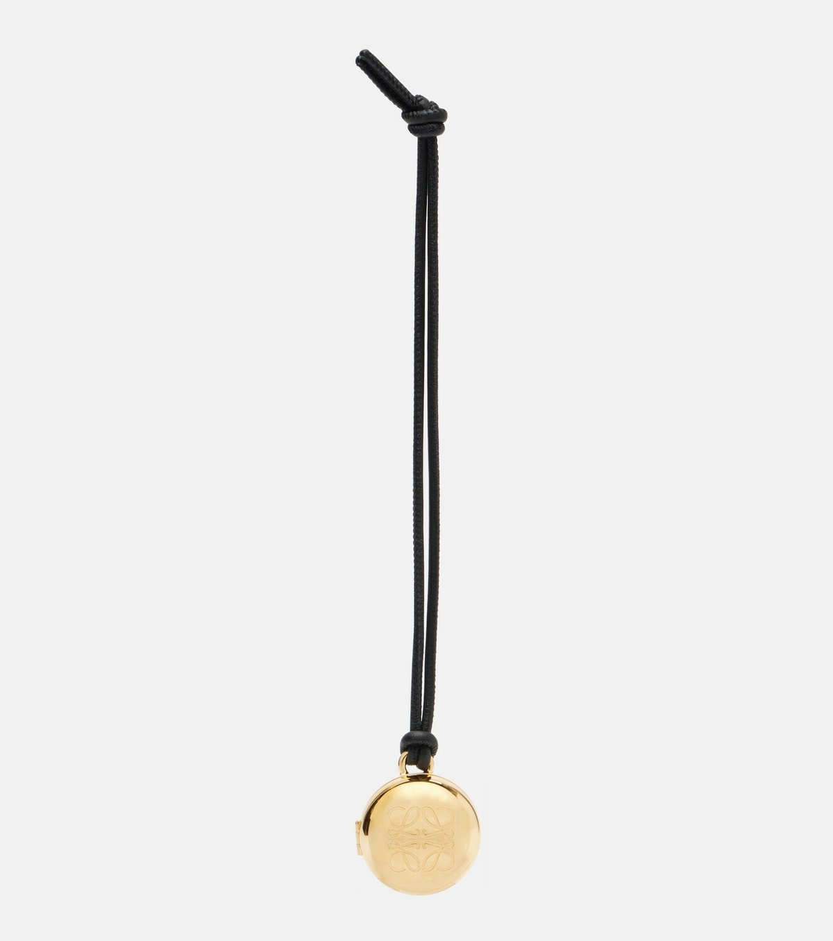 Loewe Pebble gold-plated leather bag charm