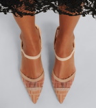 Fendi Colibrì mesh slingback pumps