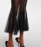 Nensi Dojaka Mila tulle midi skirt