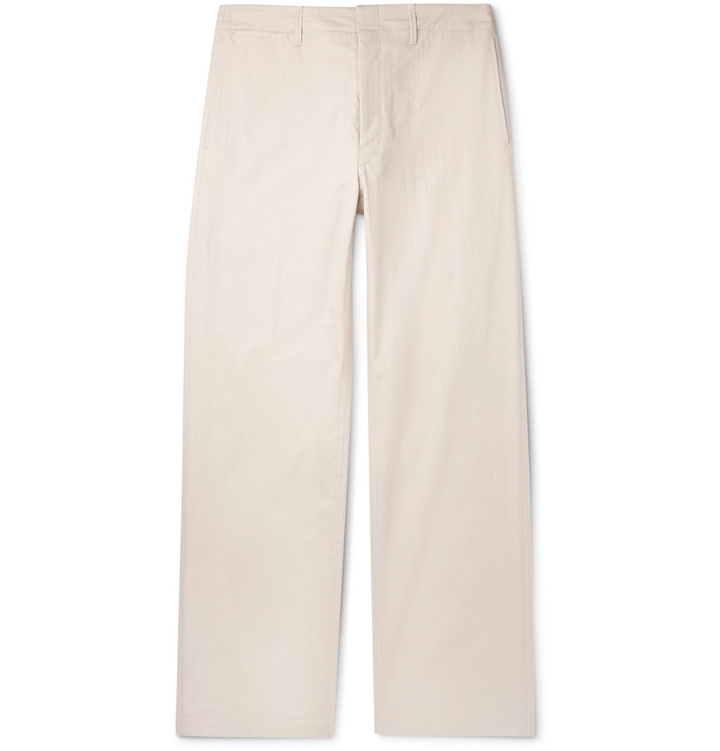 Photo: Lemaire - Cotton-Blend Trousers - Neutrals