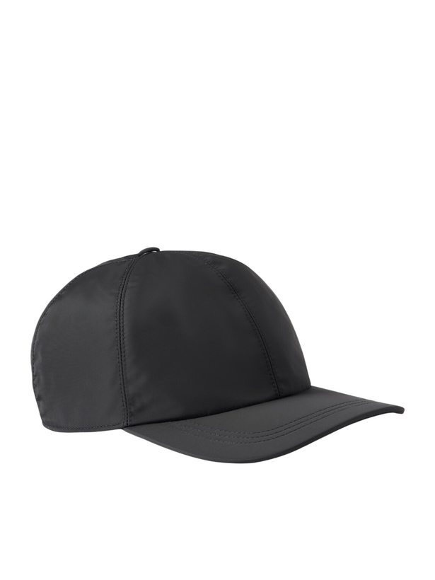 Photo: Canali - Logo-Appliquéd Shell Cap - Black