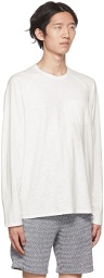 Vince White Pocket Long Sleeve T-Shirt